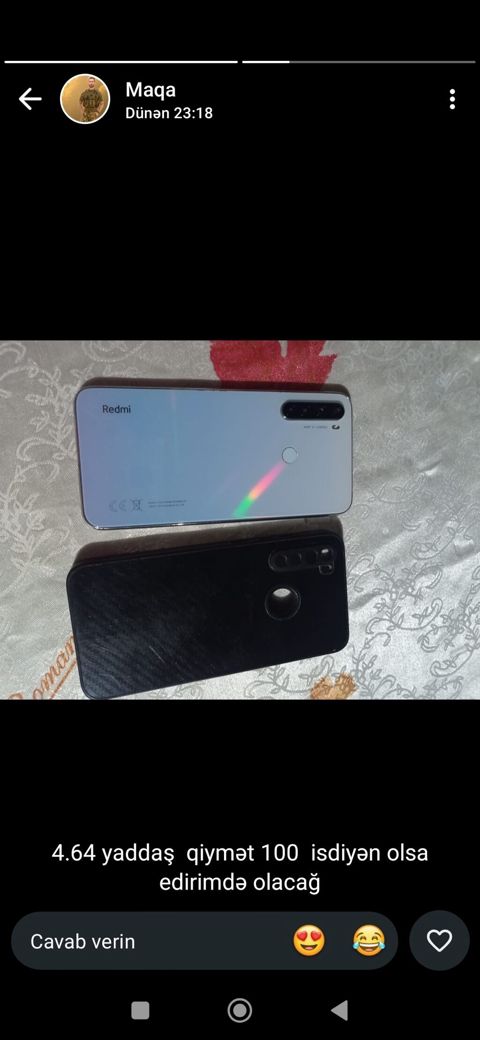 Redmi 8, 64 GB, rəng - Mavi, Barmaq izi — Şamaxı