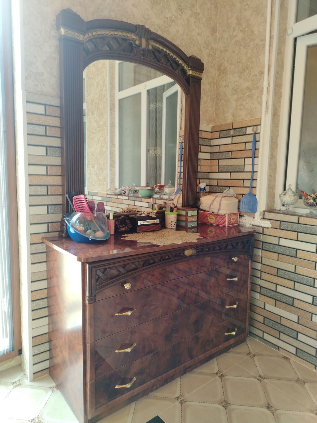 İşlənmiş, İkinəfərlik çarpayı, Bazasız, Matrassız, Siyirməsiz — Yataqlar, Gəncə (7)