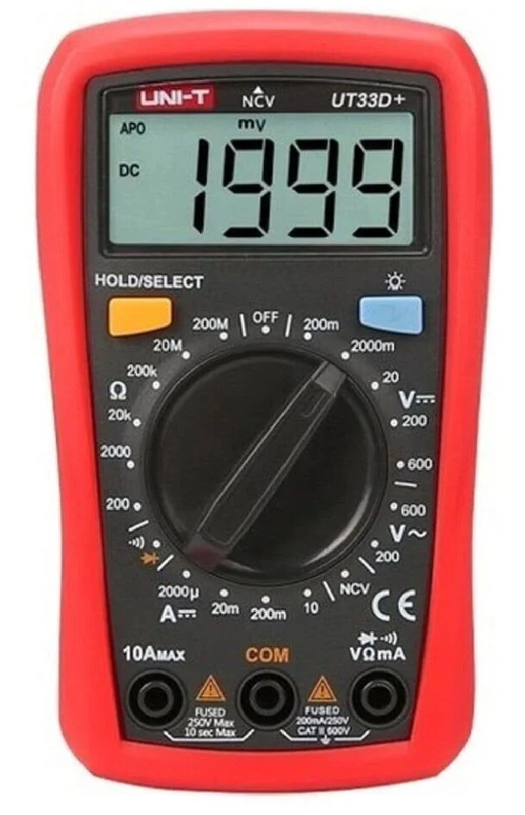 Unit UT33D+ 600V 10A Rəqəmsal Multimetr Yüksək dəqiqlikli test və — Ölçü alətləri, Bakı (2)