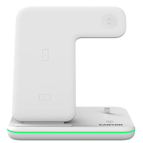 Canyon Wireless Charger 3in1 15W White / CNS-WCS302W — Bakı