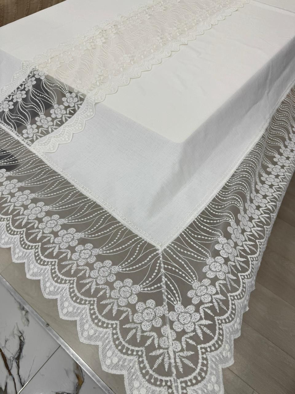 Süfrə Annaberry BL111, ağ, parça, 160х220 sm — Mallar, Bakı