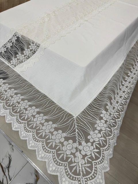 Süfrə Annaberry BL111, ağ, parça, 160х220 sm — Bakı
