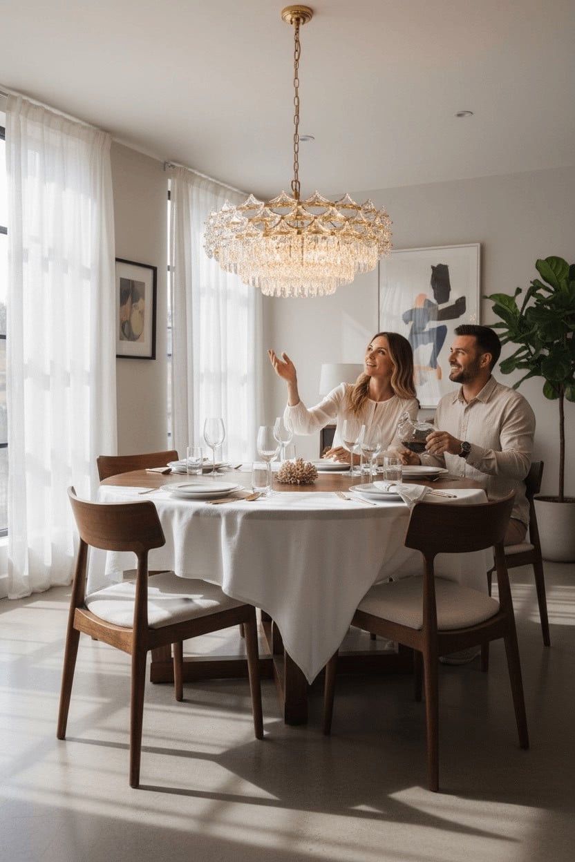 Asma kristal LED çıraq, klassik-modern üslub, 80 sm - prml_ll96 — Mallar, Bakı (3)