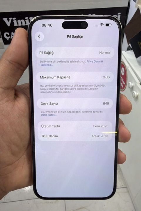 IPhone 15 Pro, Gümüşü, Face ID — Bakı
