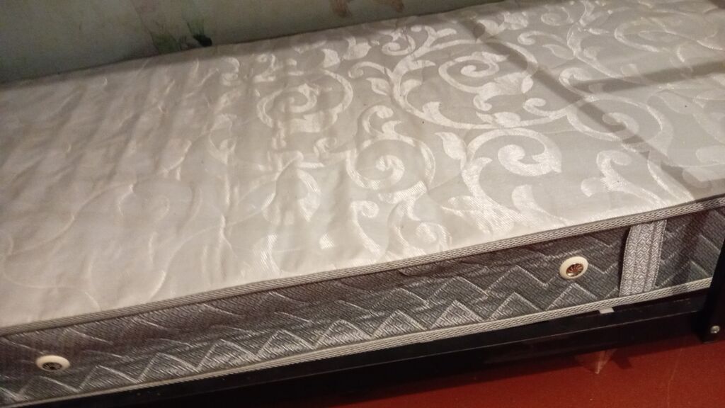 İki mərtəbəli çarpayı dəsti - Material: möhkəm metal karkas, qara — Yataqlar, Bakı (2)