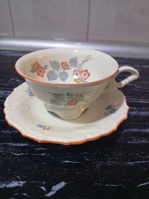Çay dəsti, rəng - Ağ, Farfor — Bakı