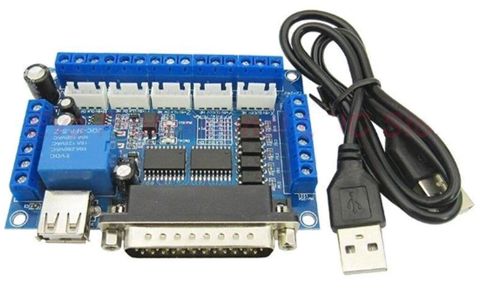 5 Oxlu Mach3 CNC Motor Sürücüsü – paralel port idarəetməsi və tam — Bakı
