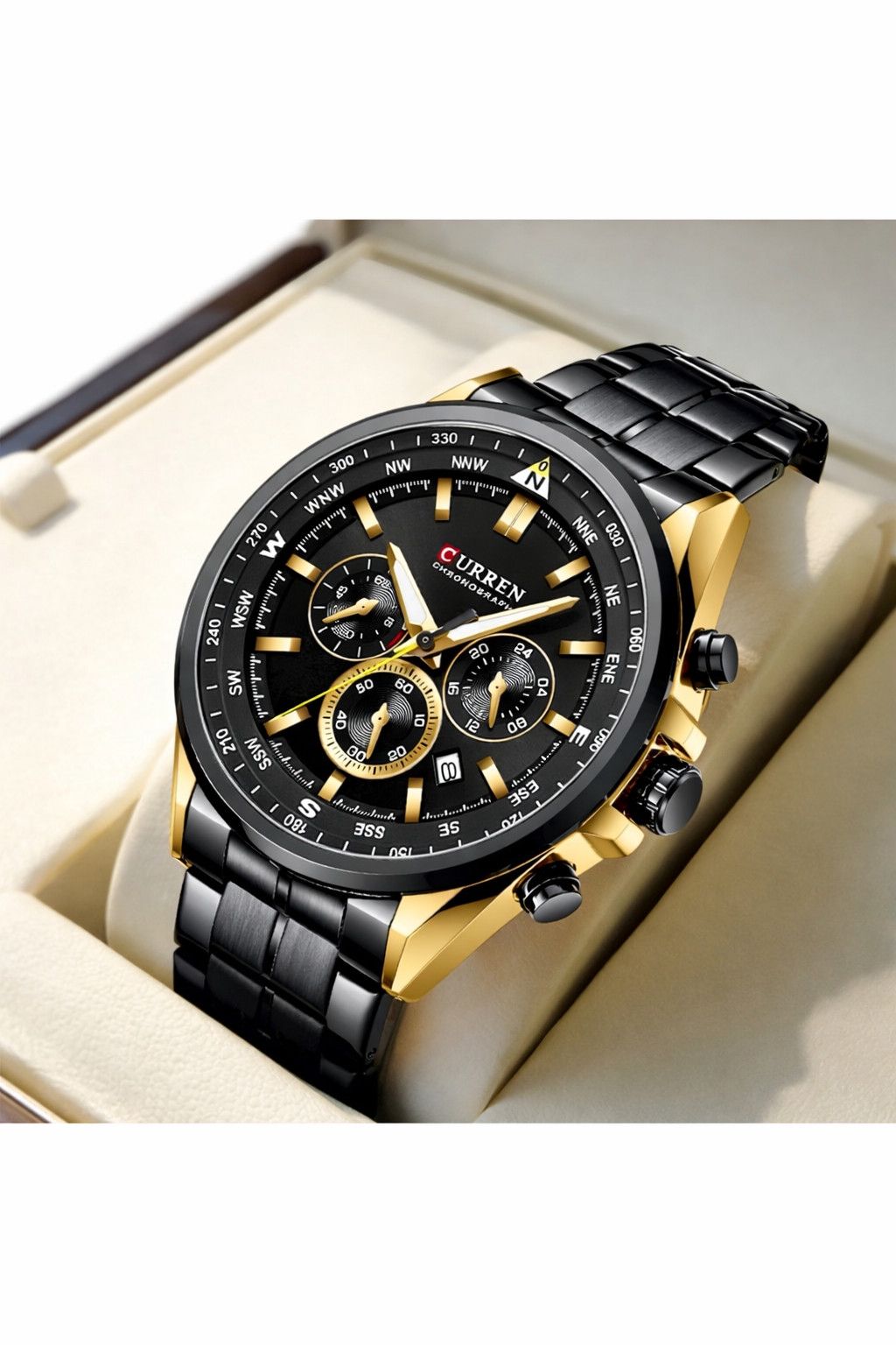 Qol saatı kişilər üçün Curren Black/Gold — Mallar, Bakı (2)