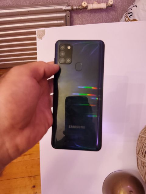 Samsung Galaxy A21S, 64 GB, rəng - Qara, Barmaq izi — Masazır