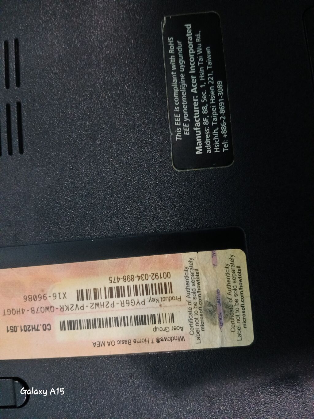 Acer noutbuk – 15.6" ekranlı, tam ölçülü klaviatura (ru/ing layout) və — Acer, Quba (9)
