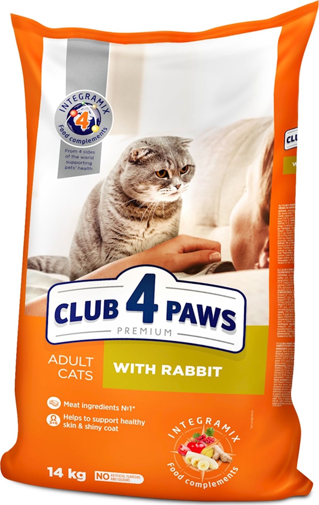 Yetkin pişiklər üçün quru yemək Club 4 paws dovşan ilə 14 kq — Mallar, Bakı
