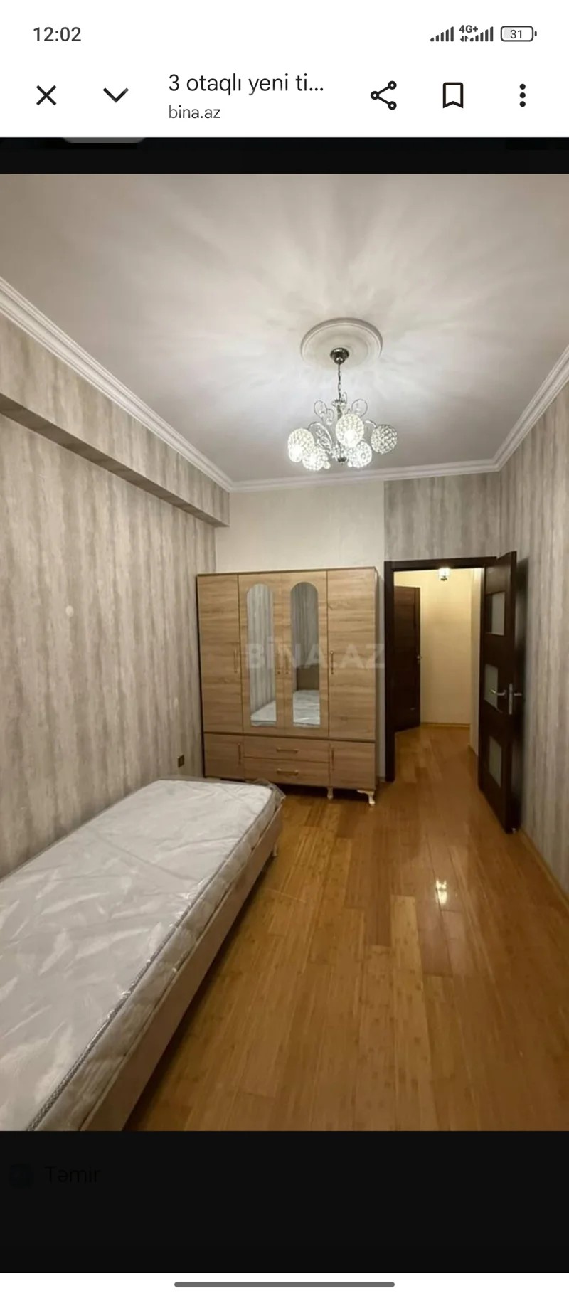 3 otaqlı mənzil, 90 m², Xırdalan — kirayə — Mənzil, Xırdalan (11)