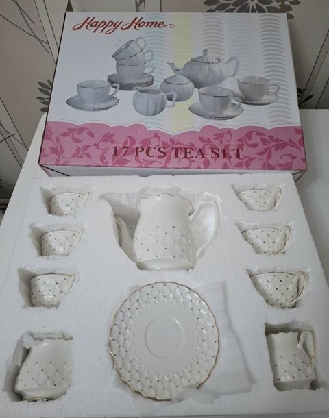 Çay dəsti, rəng - Ağ, Farfor — Bakı