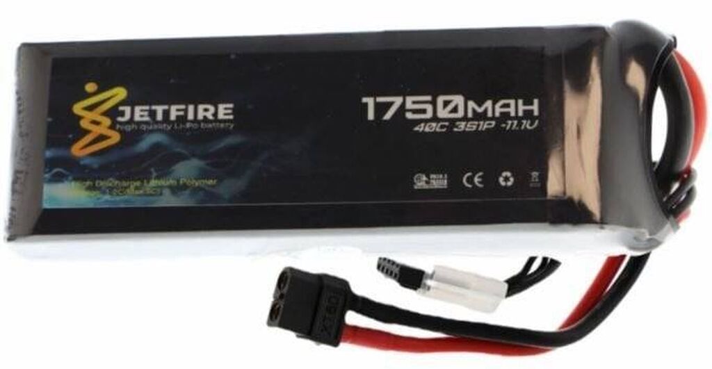 JetFire 11.1V 1750mAh 40C Li-Po 3S batareya Yüksək keyfiyyətli, A — Smartfon ehtiyat hissələri, Bakı