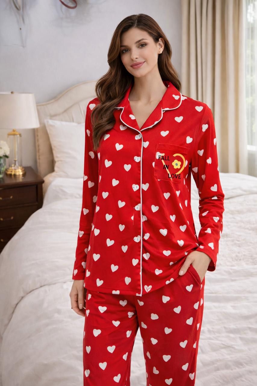 Pijama qadınlar üçün 3322, qırmızı/ağ, bambuk, ölçü 2XL — Mallar, Bakı