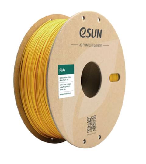 Esun PLA Plus 1.75mm Filament – Sarı, 1 kq PLA+ materialı asan çap — Robotzade Azərbaycan — Electronics
