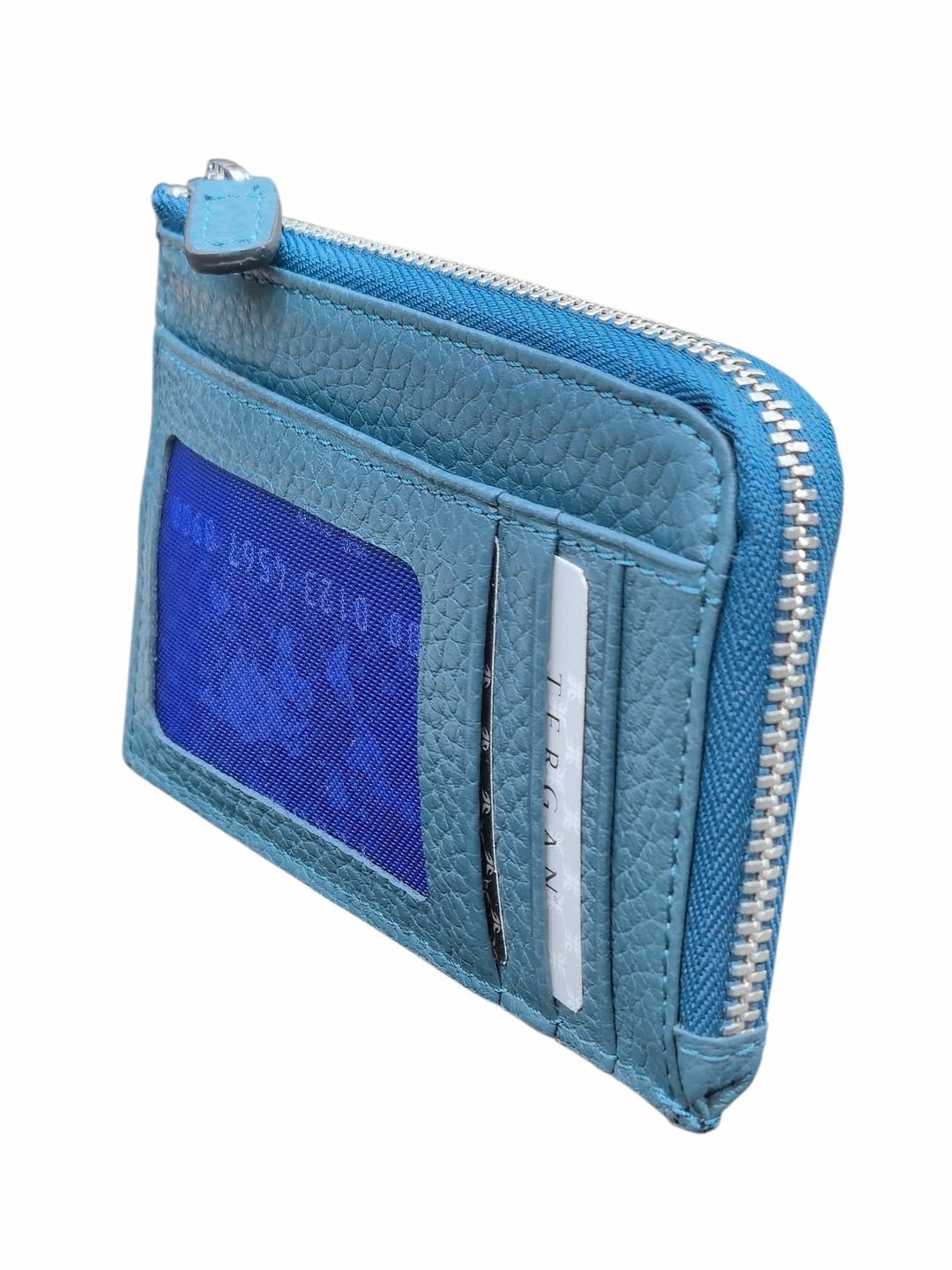 Kredit kartları qabı təbii dəri, unisex, 9 bölməli, zümrüt rəng, 12x8 sm, Türkiyə istehsalı - Tergan_0265_Zumrut — Mallar, Bakı (2)