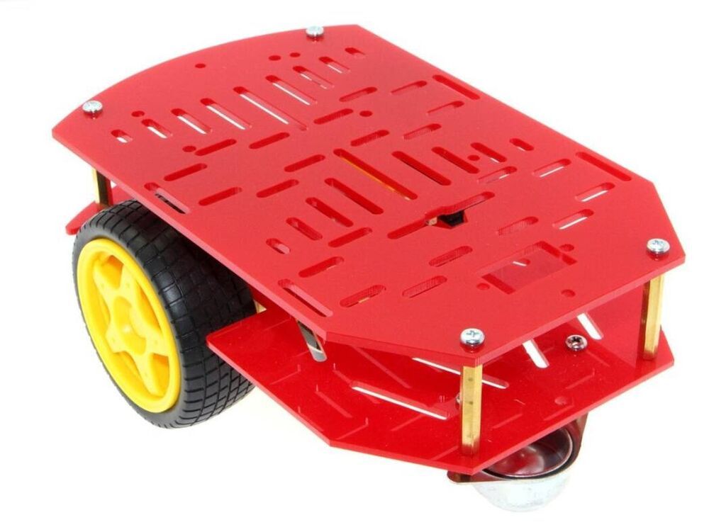 Çoxməqsədli Mobil Robot Platforması – Qırmızı İki mərtəbəli, rəngli — Oyuncaq figuraları, Bakı
