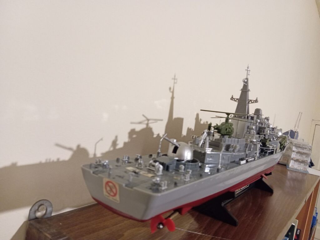 HT-2879 “Smasher” hərbi gəmi maketi - Miqyaslı detallı döyüş gəmisi — Modellar, Digah (3)