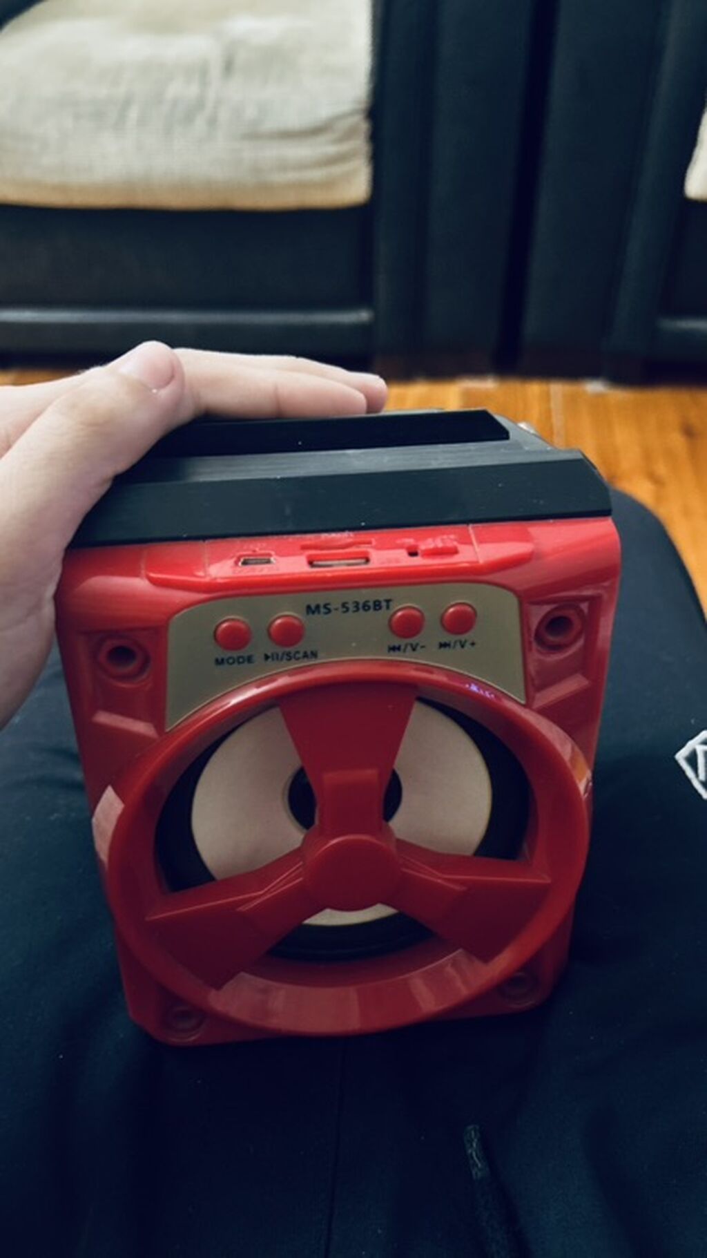 MS-536BT portativ Bluetooth akustik sistemi - Rəng: qırmızı/qara — Dinamiklər və akustik sistemlər, Bakı (2)