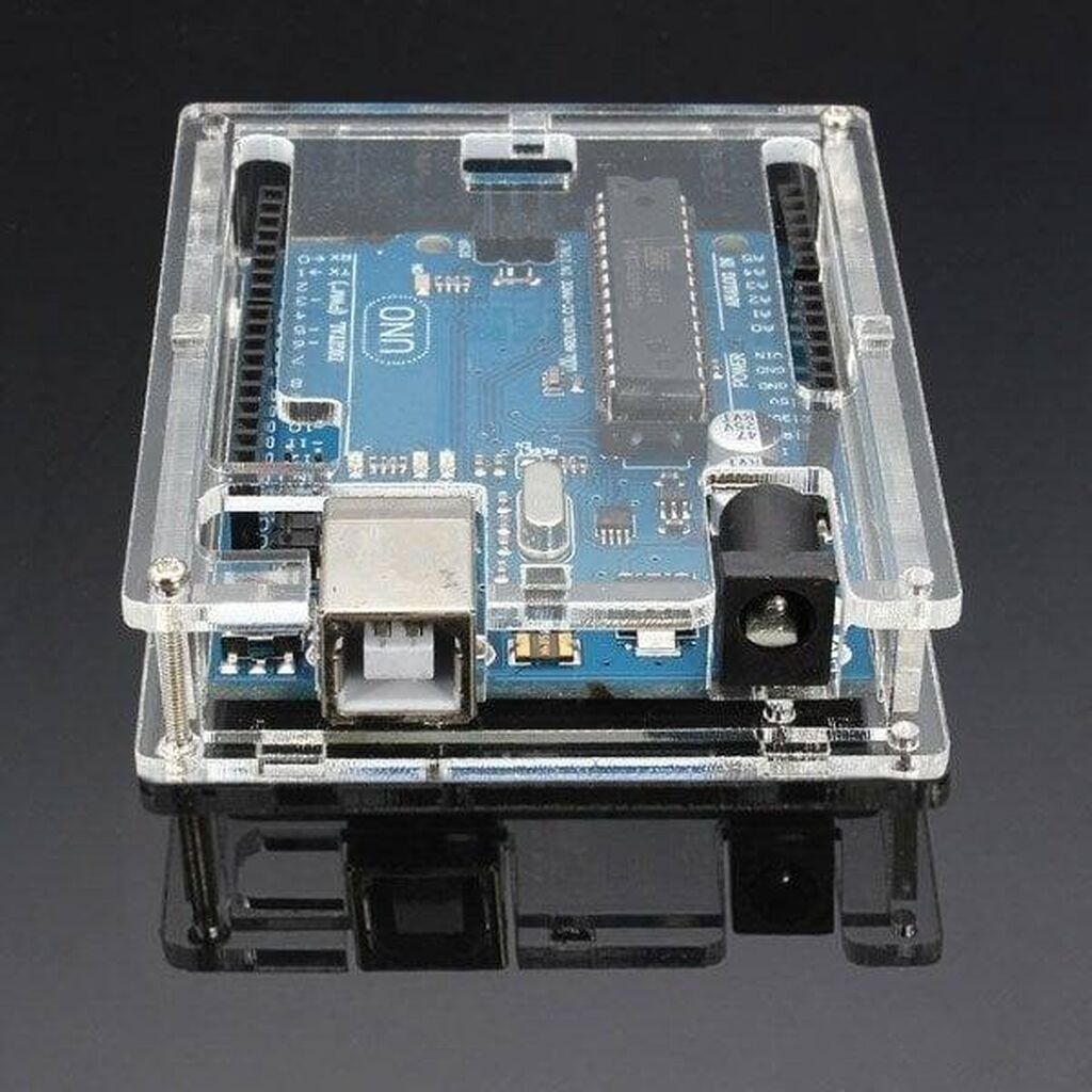 Arduino UNO R3 Qutusu – Şəffaf Pleksiqlas - Material: möhkəm, şəffaf — Korpuslər, Bakı