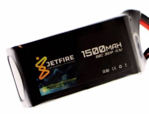 JetFire 11.1V 1500mAh 50C Li‑Po 3S Batareya Yüksək cərəyan tələb edən — Bakı