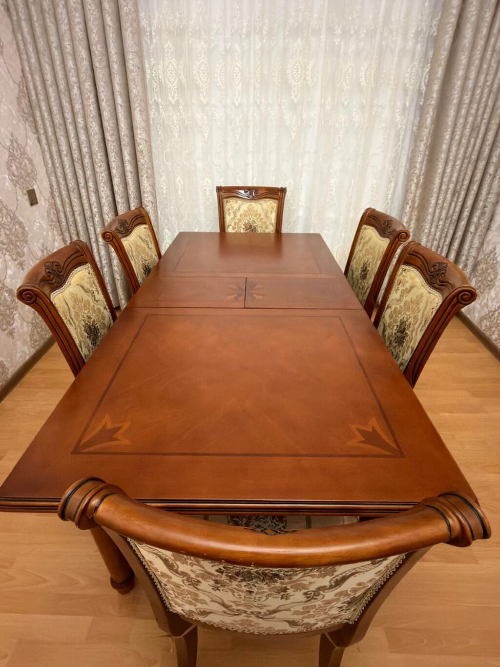 Qonaq otağı üçün, İşlənmiş, Açılan, 6 stul — Masalar və stullar, Bakı (2)