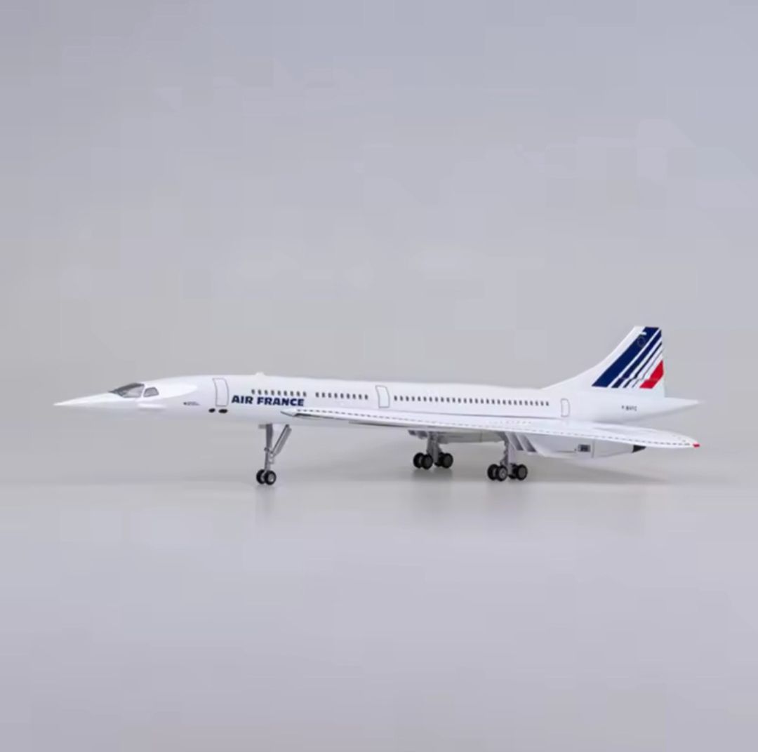 Təyyarə Concorde Air France F35-ag-347, plastik, ağ, 50x20x17 sm — Mallar, Bakı (2)