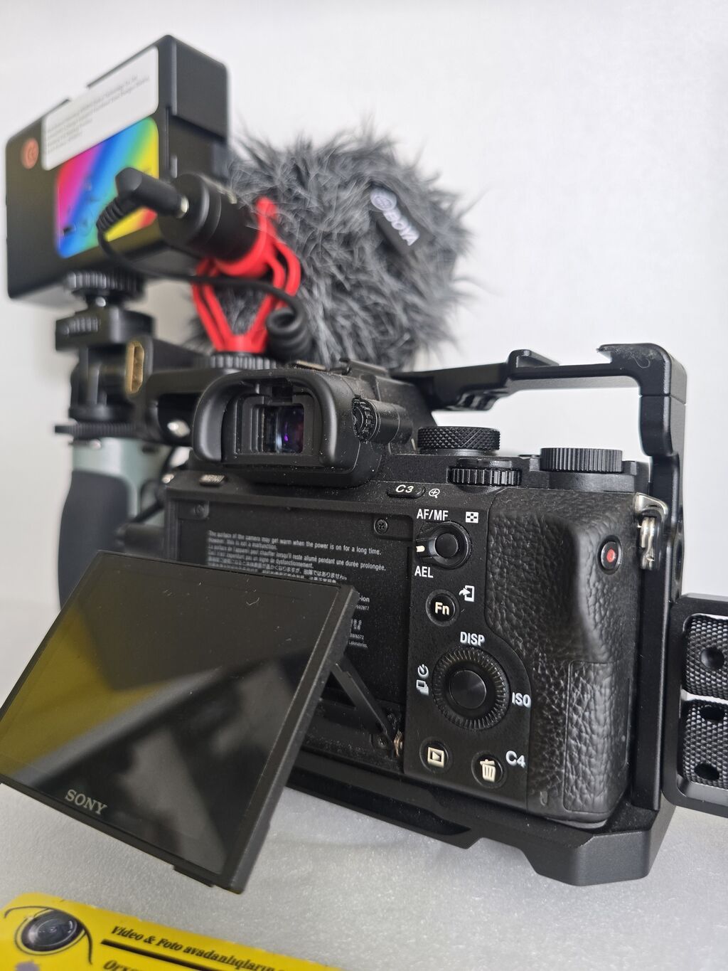 Sony Alpha a7 II foto-video çəkiliş üçün Tam kamplekt. Şəkildə nə — Fotoaparat, Şəki (7)
