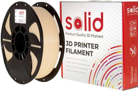 Solid Filament PLA Plus Karamel Rəngi — 1.75 mm, 1 kq Solid markalı — Robotzade Azərbaycan — Electronics