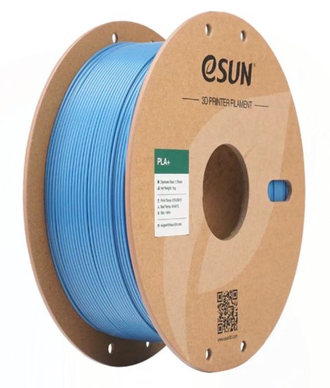Esun PLA Plus 1.75 mm Filament – Duman Mavisi (Haze Blue), 1 kq PLA+ — Bakı