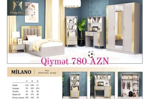 Oğlan və qız üçün, Yeni, Təknəfərlik çarpayı — Bakı