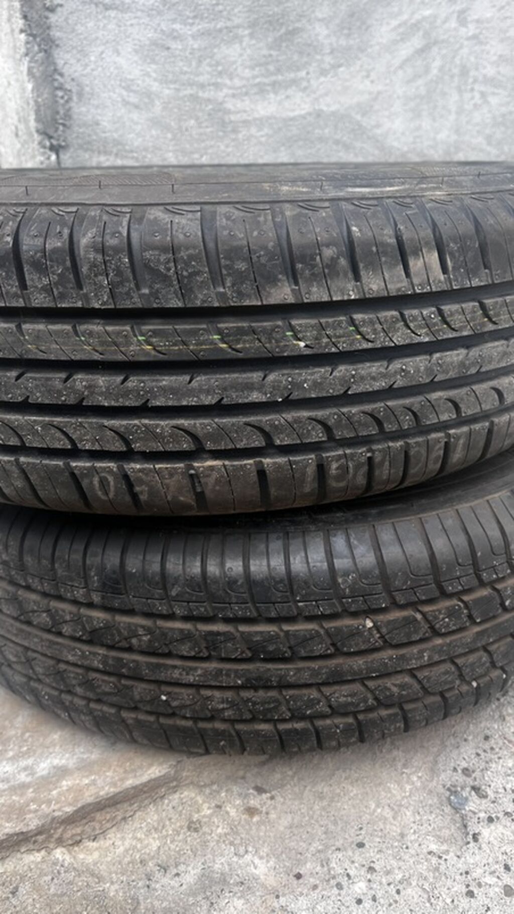 2 ədəd təkər və disk komplekti - Brend: Hankook - Ölçü: 185/75 R14 — Diskləri, Gəncə (2)