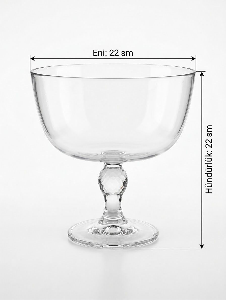 Meyvə qabı Pasabahce Petite Patiseerie 96954, şüşə, şəffaf — Mallar, Bakı (2)