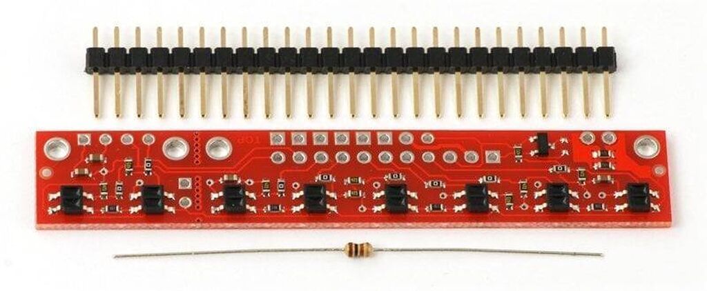 QTR-8RC İnfraqırmızı Sensor (Rəqəmsal Çıxışlı) – Xətt izləyən robotlar — Avtomobil elektrikası, Bakı (3)