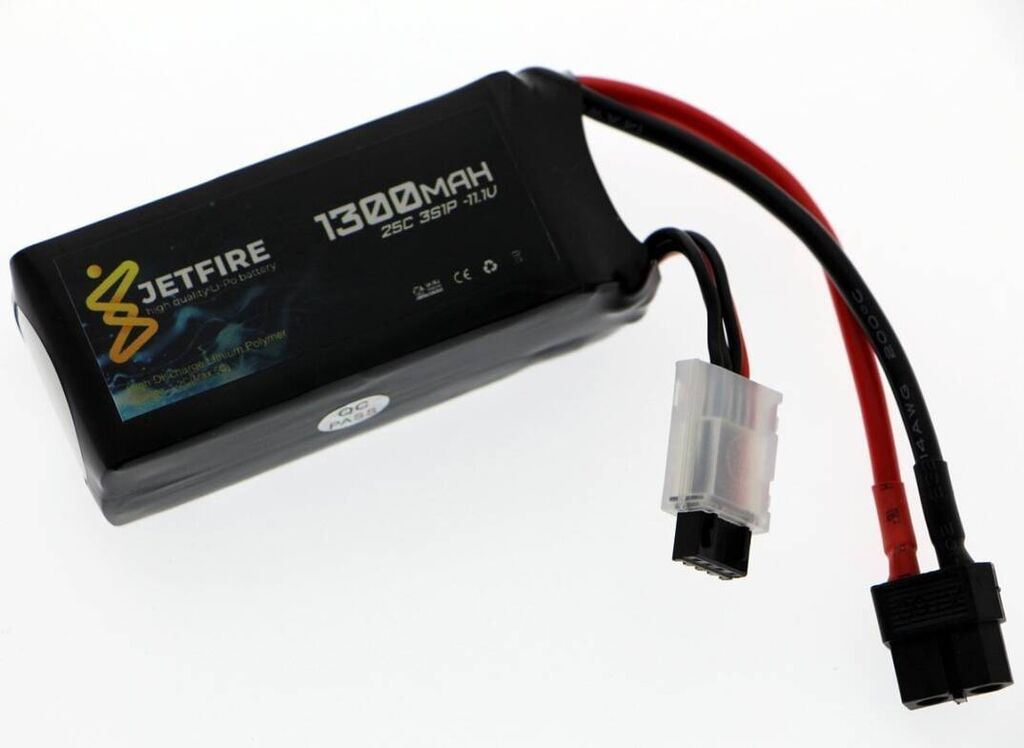 JetFire 11.1V 1300mAh 25C Li-Po 3S Batareya Yüngül, yüksək cərəyan — Smartfon ehtiyat hissələri, Bakı (2)