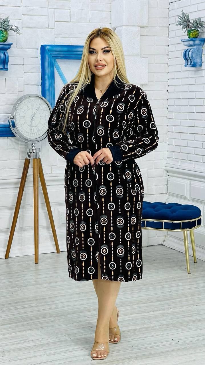 Ev xələti, qara, velür, ölçü 6XL — Mallar, Bakı (2)