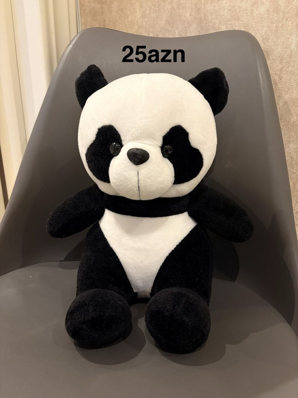 Məhsul: Panda yumşaq oyuncaq - Rəng: qara-ağ - Material: yumşaq plyuş — Yumşaq oyuncaqlar, Bakı