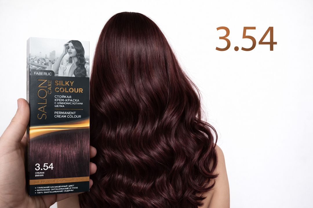 Saçlar üçün krem-boya No Brand Salon Care 3.54 Спелая вишня, 100 ml — Mallar, Bakı