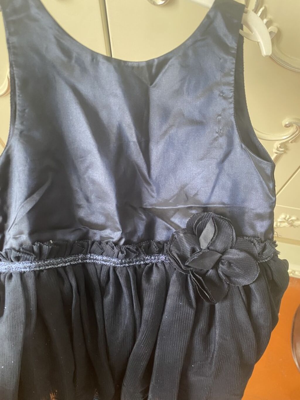 H&M 5-6 Qız uşaqları üçün şık tünd göy (lacivərd) don. - Model — Qızlar üçün köynək və sarafan, Gəncə (3)