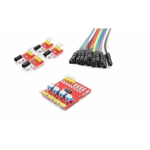 4’lü Xətt İzləyən Sensor Dəsti – 4 Way Tracking Module Xülasə: - 4 — Bakı