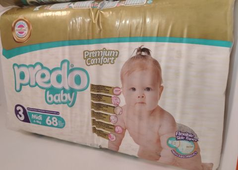 Uşaq bezləri Predo Baby Premium Comfort 3 Midi, 4-9 kq, 68 əd — Bakı