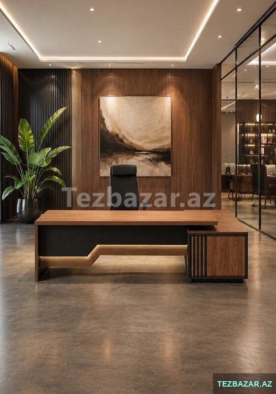 Rəhbər masası — Ofis mebeli, Bakı (5)