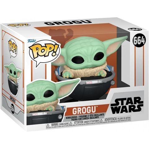 Personaj fiquru Funko POP 664 Vinyl: MND S9 Grogu w/Prama, 3+ yaş, vinil, 1 əd — Bakı