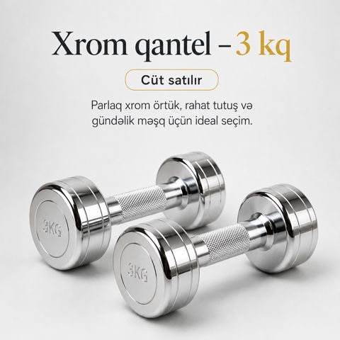 Qantel, xrom, 3 kq — Bakı