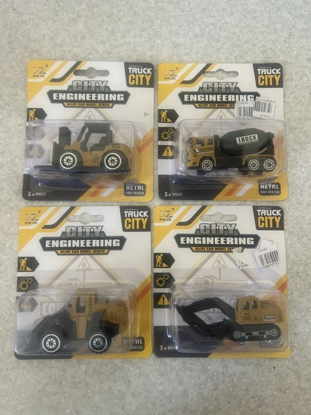 Oyuncaq metal avtomobil dəsti – City Engineering və Hot Moka Die-Cast — Oyuncaq nəqliyyatı, Bakı