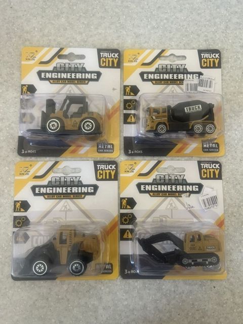 Oyuncaq metal avtomobil dəsti – City Engineering və Hot Moka Die-Cast — Bakı