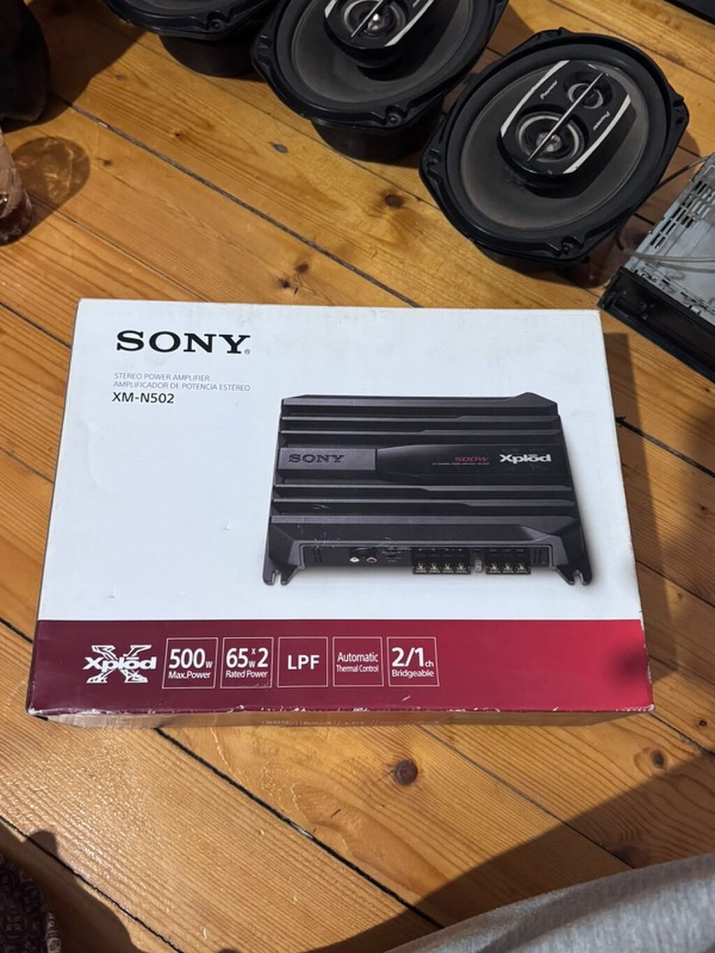 Avtomobil audio dəsti Komplekt: - Gücləndirici: Sony XM-N502 stereo — Avtomobil akustikası, Digah