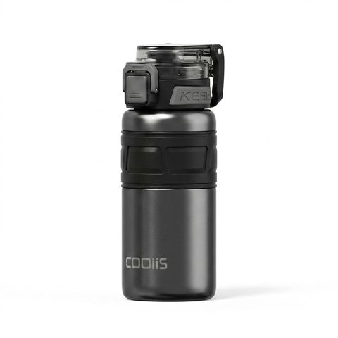 Termos Coolis, 600 ml, Paslanmayan polad, Qara — Bakı