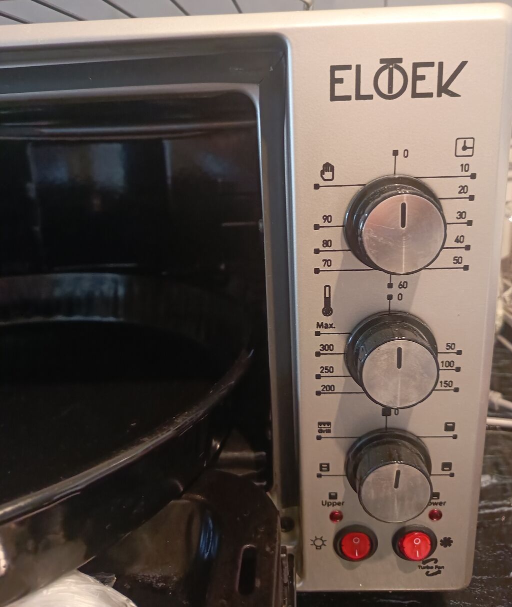 Duxovka Elotek, Elektrik, rəng - Gümüşü, Ayrıca dayanan, İşlənmiş — Masaüstü plitələr, Sumqayıt (4)